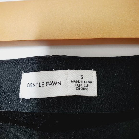 Gentle Fawn Pants Skinny High Rise Faux Leather Black S - Picture 6 of 10